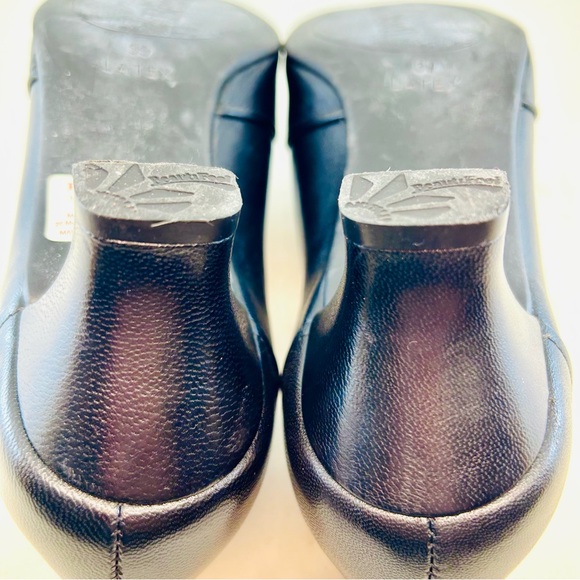 Beautifeel Black Leather Rosalina Pleated Pumps Heels, size 39 8 8.5 - Picture 12 of 12